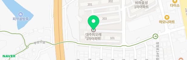 비하대주피오레1차 103동 앞 지도 이미지