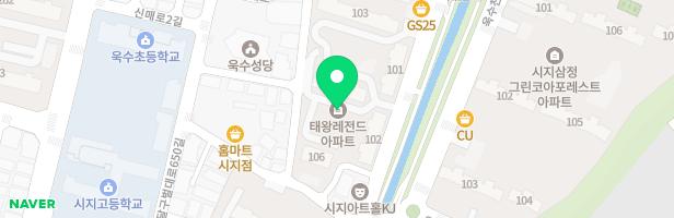 시지4차태왕하이츠레전드 101동 놀이터 지도 이미지