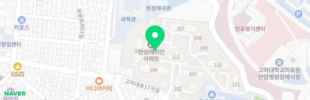 안암래미안아파트어린이놀이터(놀이터2) 지도 이미지