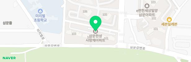 한성 사랑채뷰아파트 놀이시설 지도 이미지