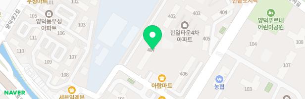 한일타운4차아파트 407동놀이터 지도 이미지