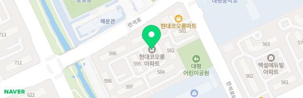 백설마을 현대코오롱아파트 595동 어린이놀이터 지도 이미지