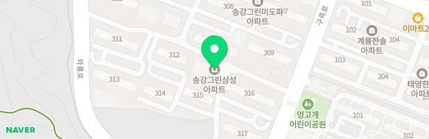 송강그린아파트(310동 앞) 지도 이미지