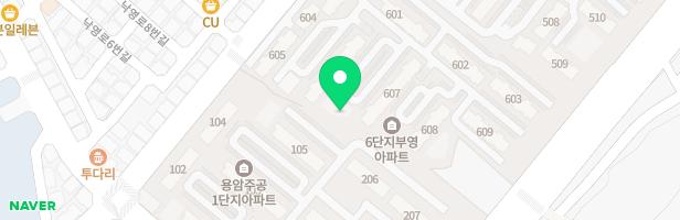 중흥마을 사랑으로6단지아파트(607동앞) 지도 이미지