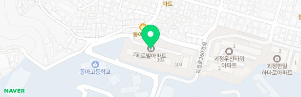 괴정경동메르빌아파트 103동 놀이시설 지도 이미지