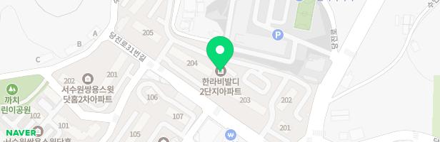 한라비발디2단지 아파트 203동 앞 놀이터 지도 이미지