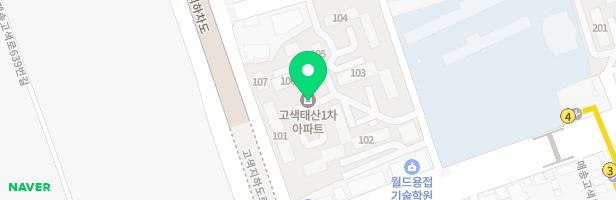 태산1차아파트 104동 어린이놀이터 지도 이미지