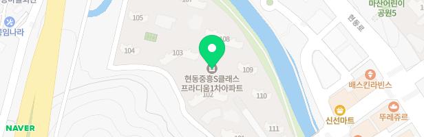 중흥창원현동 107동앞 어린이놀이터 지도 이미지
