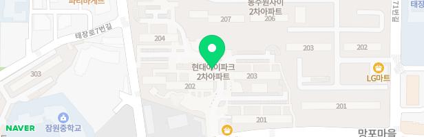 망포현대2차아이파크203동 지도 이미지
