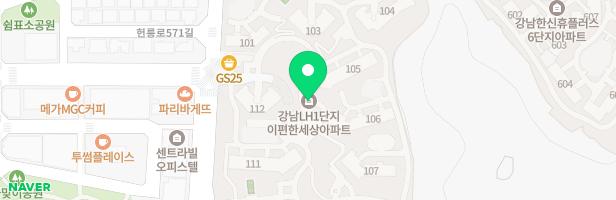 강남LH1단지이편한세상아파트 유아놀이터 지도 이미지