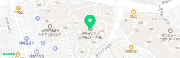 서면동일파크스위트 1차 아파트 유아놀이터 (108동앞) 지도 이미지