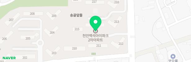 백석2차아이파크A 202동앞 놀이터 지도 이미지