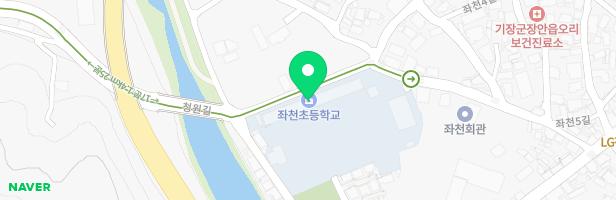 좌천초등학교 어린이놀이시설 지도 이미지