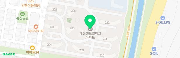매천센트럴파크 유아놀이터 지도 이미지