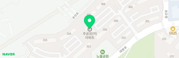 태봉마을주공3단지어린이놀이터4(304동-305동) 지도 이미지