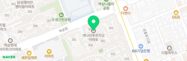 개나리푸르지오 아파트 305동 지도 이미지