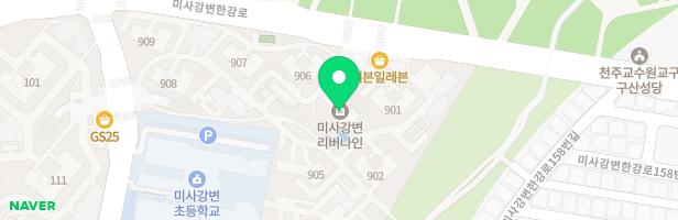 미사강변 리버나인 907,909동 사이 어린이놀이터 지도 이미지