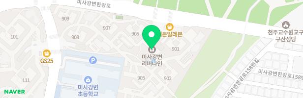 미사강변 리버나인 903,905동 사이 어린이놀이터 지도 이미지