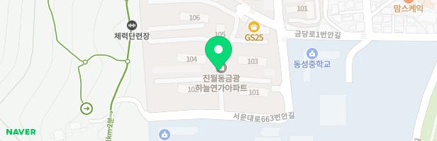 금광하늘연가 아파트놀이터(104동2라인) 지도 이미지
