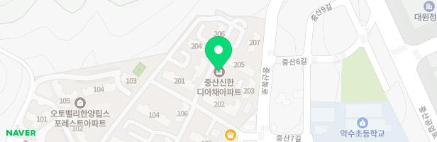 중산디아채 아파트 207동 놀이터 지도 이미지