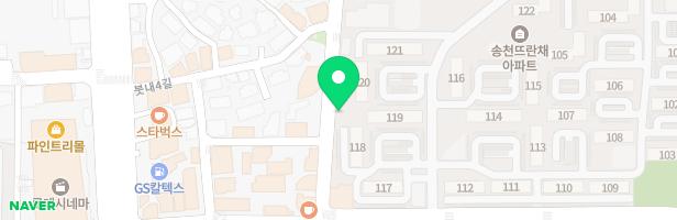 송천주공아파트 118동 옆 놀이터 지도 이미지