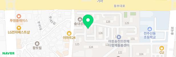 송천주공아파트 127동 앞 놀이터 지도 이미지