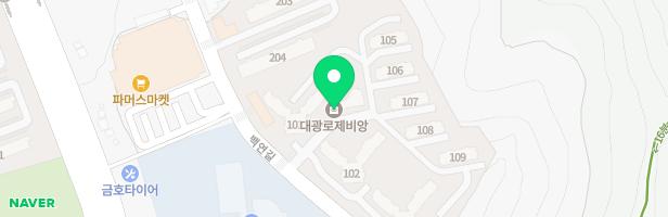 대광로제비앙아파트(상삼지구) 어린이놀이터1 지도 이미지
