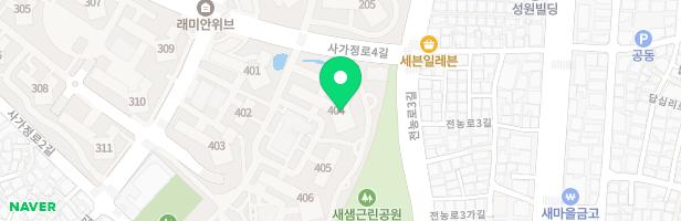 답십리래미안위브아파트 어린이놀이시설3(404동) 지도 이미지