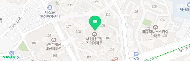 대신센트럴자이아파트 107동뒤유아놀이터 지도 이미지