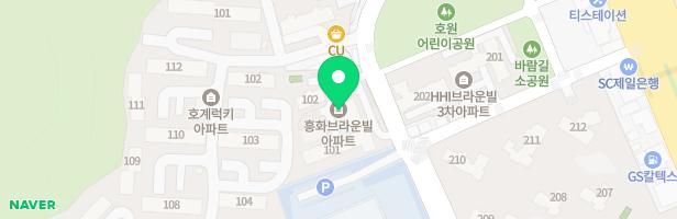 흥화브라운빌아파트 어린이놀이터 지도 이미지