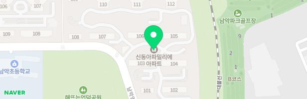 신동아파밀리에아파트 어린이놀이터1 지도 이미지
