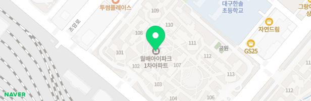 월배아이파크1차 중앙광장 놀이시설 지도 이미지