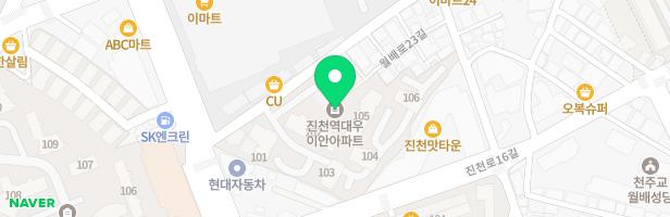 진천역 대우이안아파트 102동앞 어린이놀이터 지도 이미지