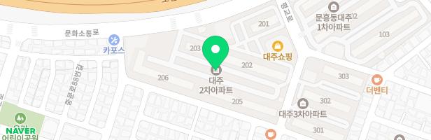 문흥동대주2차아파트(206동옆)놀이터 지도 이미지