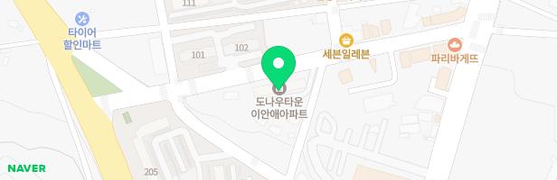 도나우타운 이안애아파트 놀이터 지도 이미지