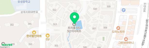 도안5블럭 실내놀이터키즈카페(트리풀시티) 지도 이미지