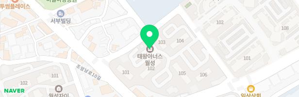 태왕아너스월성 사자놀이터(104동뒤) 지도 이미지