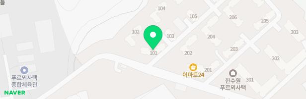 한수원푸르뫼사택 400단지 놀이터 지도 이미지