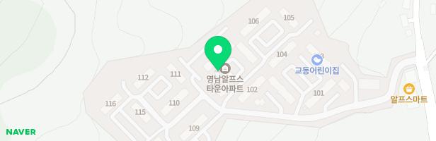경동우신알프스타운 105동 놀이터 지도 이미지