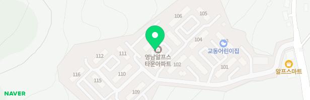 경동우신알프스타운 112동 놀이터 지도 이미지
