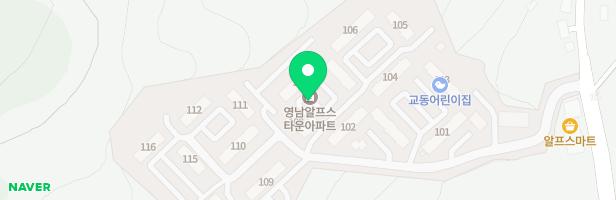 경동우신알프스타운 113동 놀이터 지도 이미지