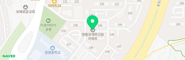영통포레파크원아파트 133동 지도 이미지