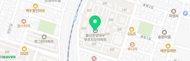 온양대우아파트 관리동 놀이터 지도 이미지