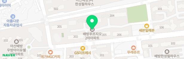 아산배방푸르지오어린이놀이터1 지도 이미지