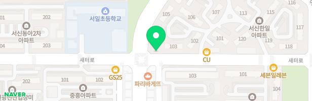 동아한일아파트 103동 104동사이 놀이시설 지도 이미지