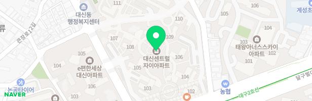 대신센트럴자이아파트 104동옆어린이놀이터1 지도 이미지