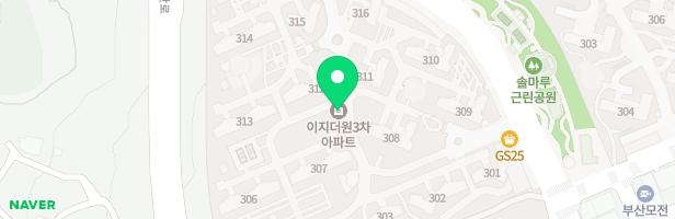 부산정관신도시 EG더원 3차아파트 313동놀이터 지도 이미지