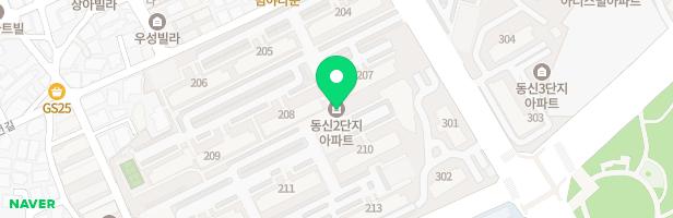 동신2차 213동 놀이터 지도 이미지