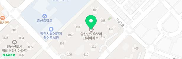 반도유보라3차 썬큰광장 앞 어린이 놀이터 지도 이미지