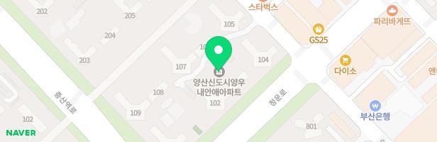양우내안애 106동앞 놀이터 지도 이미지